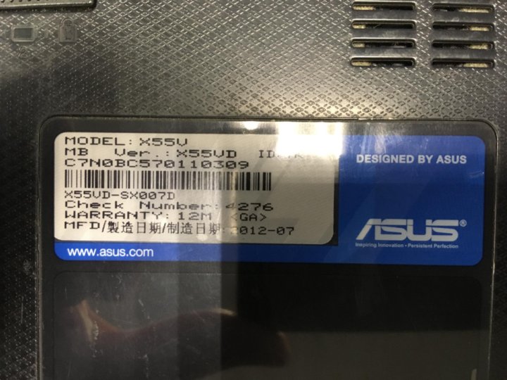 Asus x55vd схема