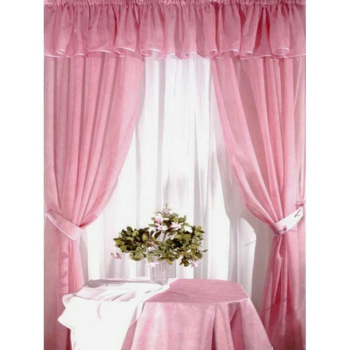 Шторы Для Кухни Из Вуали фото 21