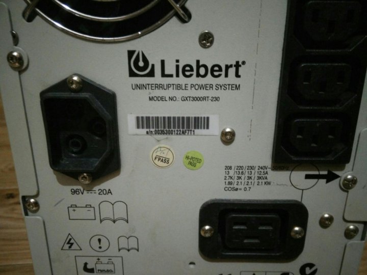 Liebert gxt2 1000rt230 схема