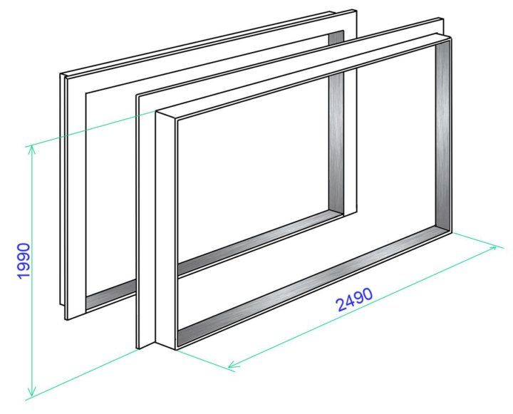 Рама из уголков чертеж