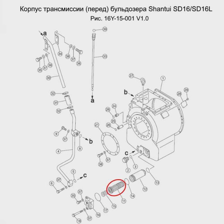 Где находится переливной клапан бульдозера шантуй sd16