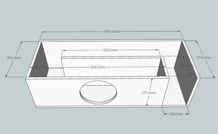 Короб для 10 дюймового сабвуфера