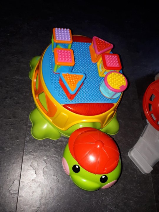 Fisher price build and spill 2024 musical turtle