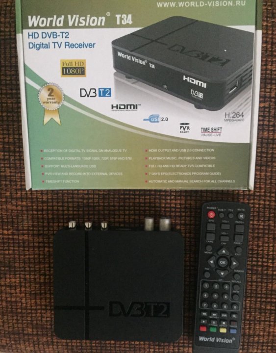 Приставка world vision. World Vision DVB-t2-ресивер t34. Dv3t2 приставка World Vision t 34. Ресивер ворд Вижен т. Обзор приставки World Vision t 34.