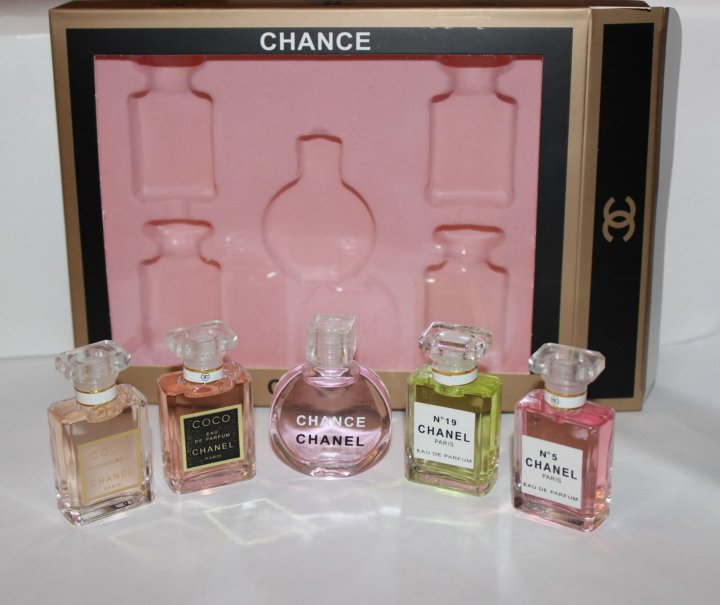 Набор духов фото набор Chanel Шанель 5 парфюмов - купить в Ярославле, цена 290 руб., продано 12 а