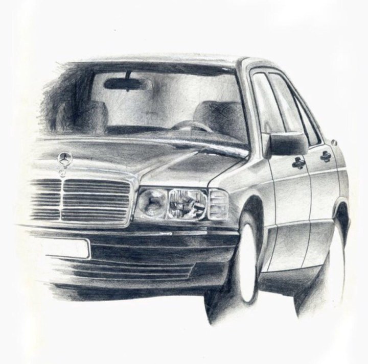 Мерседес w210 нарисовать