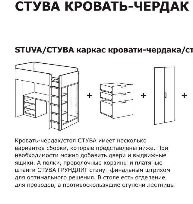 Икеа схема сборки кровать чердак