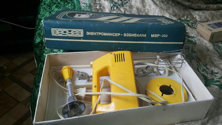 Миксер взбивалка МВР-203 Ведуга 1986 СССР – купить в Москве, цена 290 ...