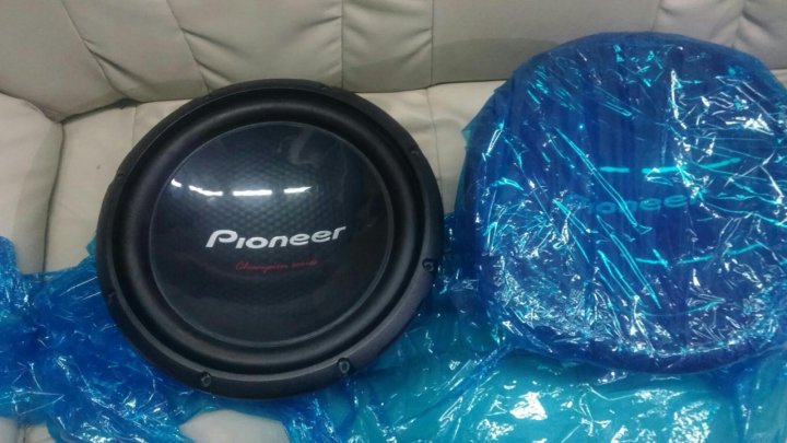 pioneer blue subwoofer