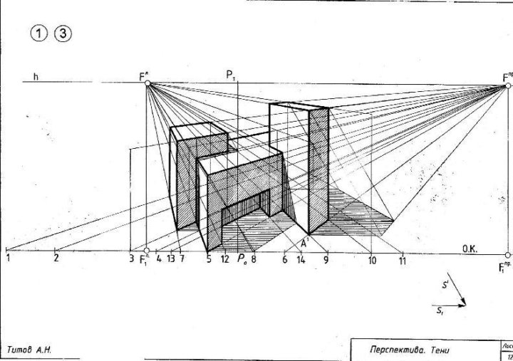 Перспектива на чертеже