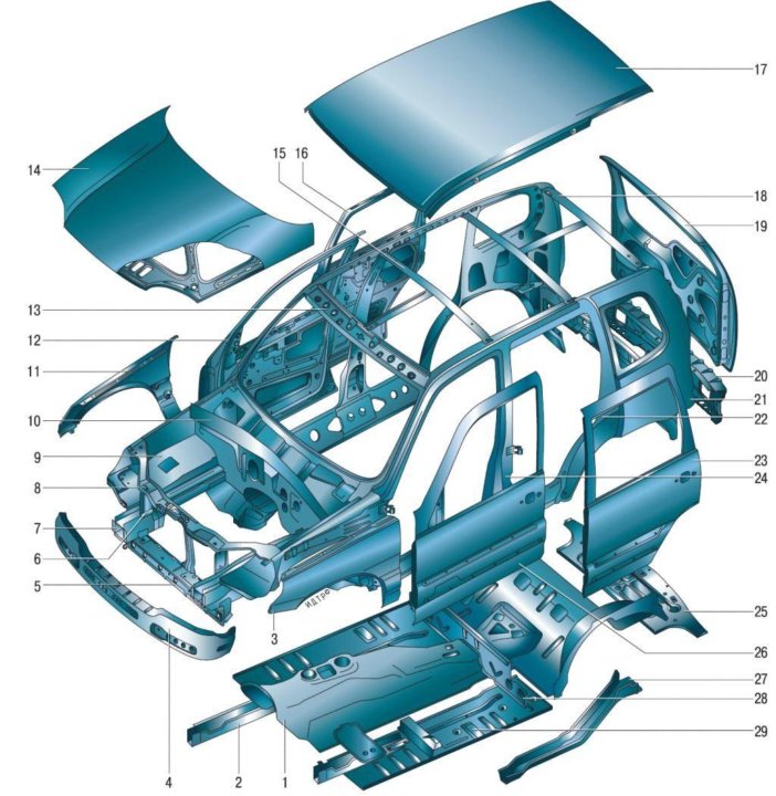 Детали кузова ВАЗ 2123 Нива Шевроле