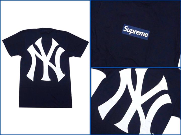 supreme ny yankees tee