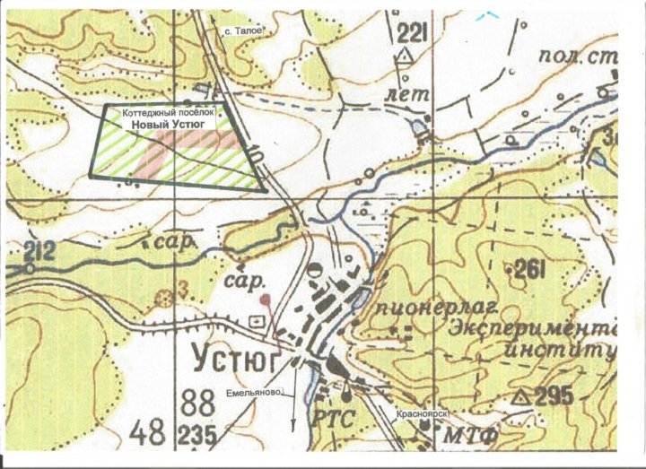 Топографическая карта сухобузимского района