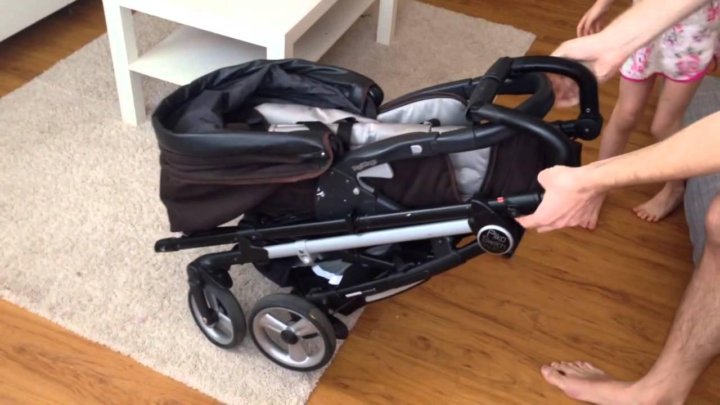 peg perego коляска как разложить