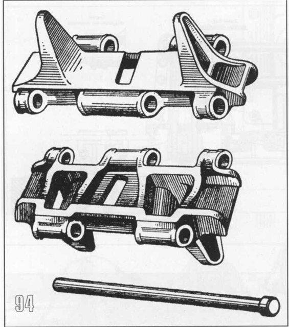 Гусеница танка чертеж