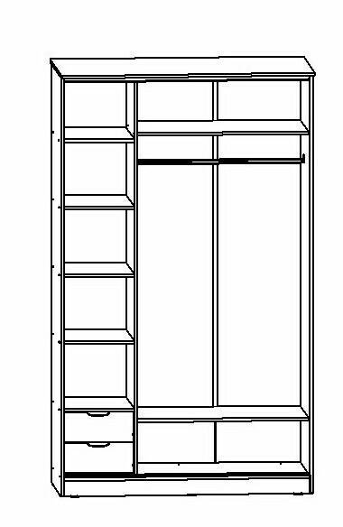 Сборка шкафа трехстворчатого