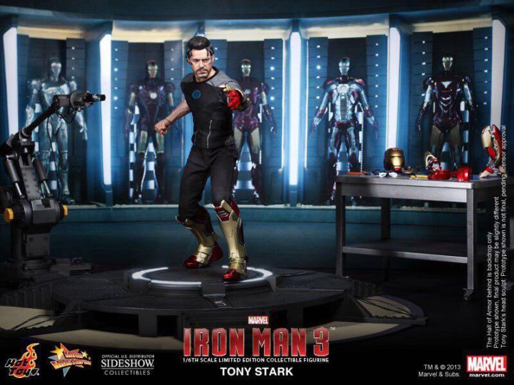 tony stark iron man 3 hot toys