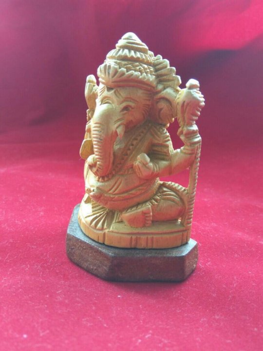 Derevyannaya Statuetka Bog Ganesha Slon Kupit Cena 350 Rub Prodano 27 Maya 2018 Oformlenie Interera