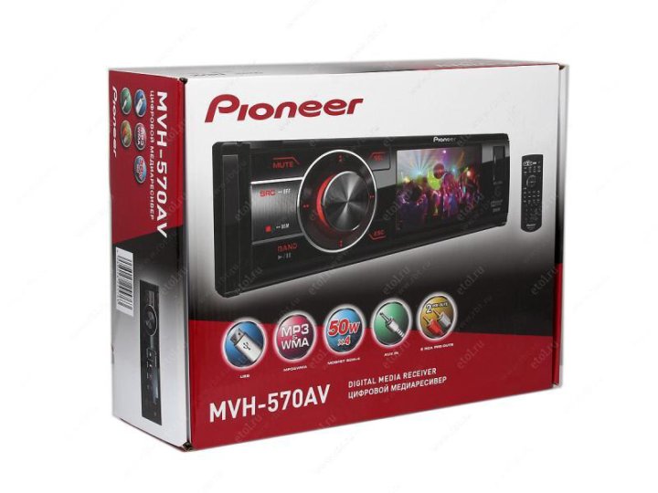 Автомагнитола pioneer mvh 580av инструкция