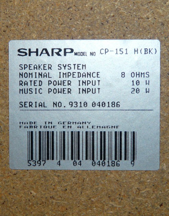 Sharp cms-150cdh.