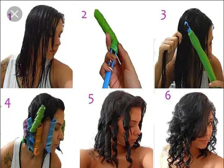 Как накручивать волосы на бигуди hair wavz