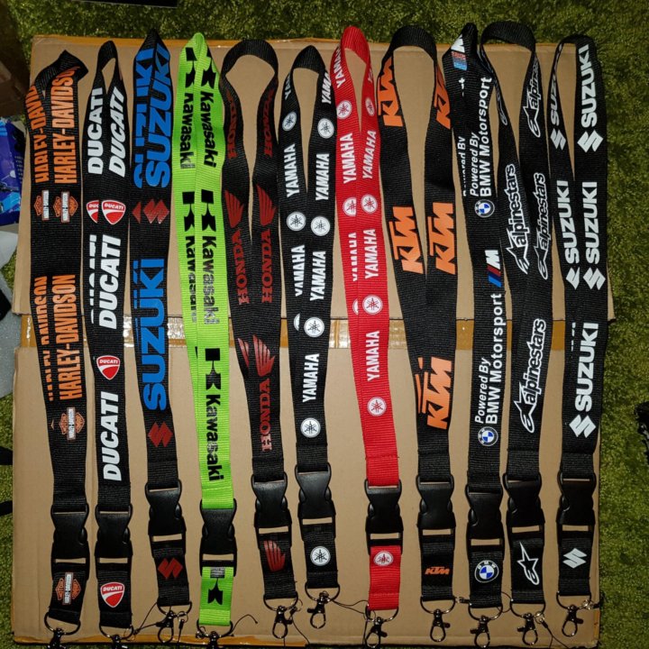 Мото шнурок на шею для ключей Suzuki Honda yamaha – купить в Москве ...