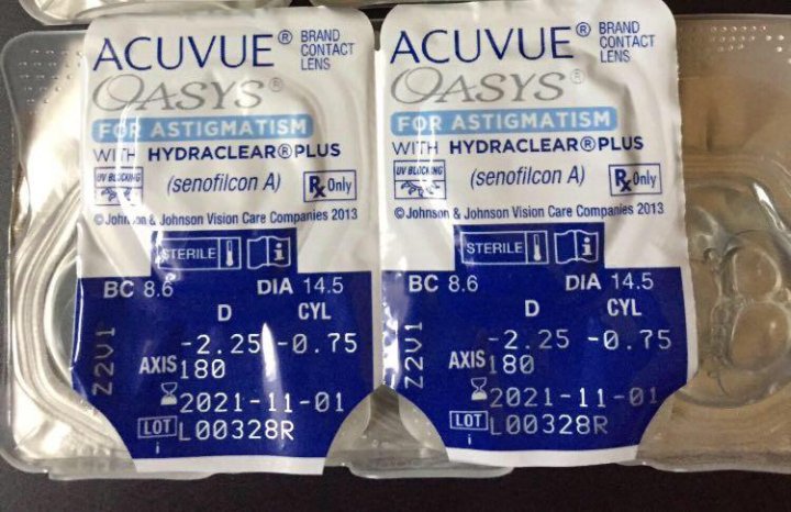 Acuvue oasys 0.75. SPH -0.75. -3,0 -0,75 Ось 180 д 60 очки.