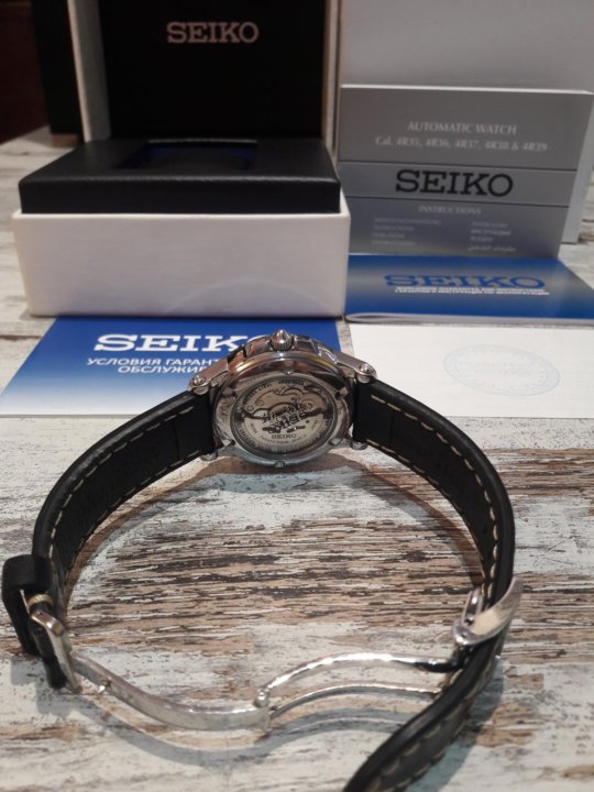 seiko premier automatic open heart