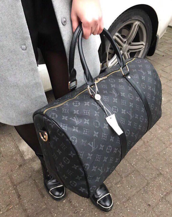 Сумка lv дорожная зеленая