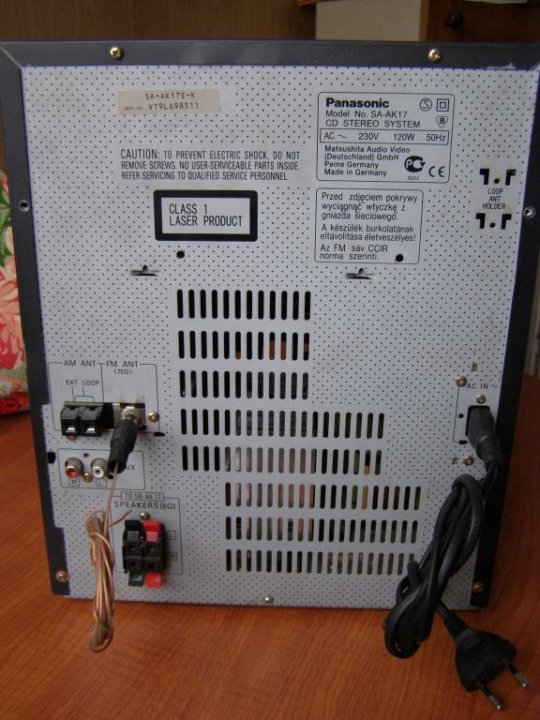 Panasonic sa ak17 схема