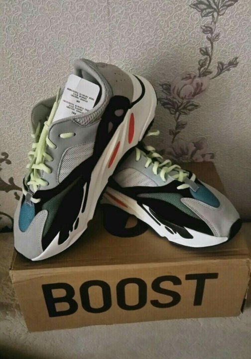adidas gazelle silver green womens Adidas Yeezy Boost 700 V2 Geode Grey Tan Knit Fabric Leather Sneakers – Brie main image 0