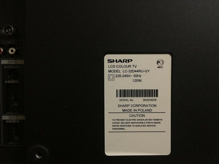 Sharp lc 32d44ru bk