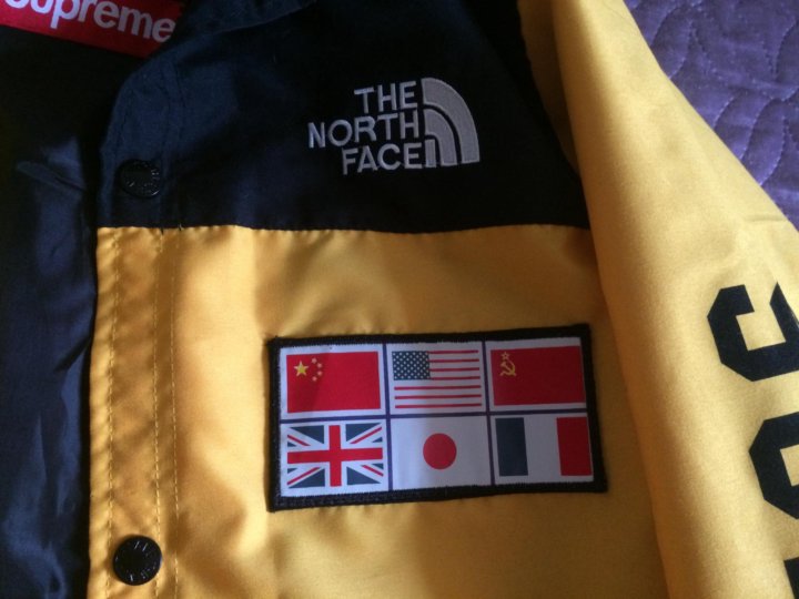 Tnf x supreme ветровка карта