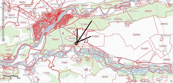 Публичная кадастровая карта бийский район