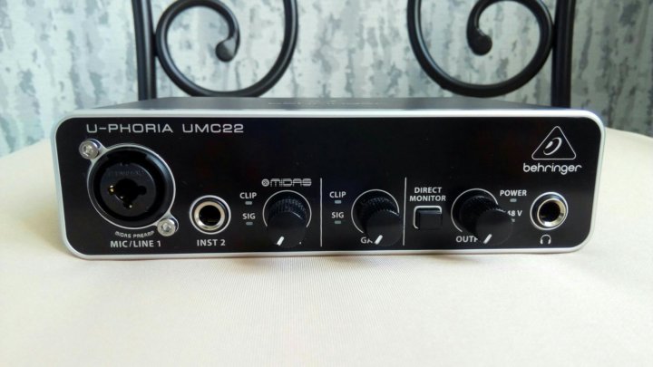 Звуковая карта behringer u phoria umc22 как подключить