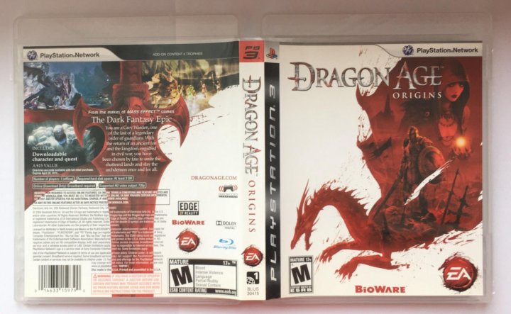 PS3 Dragon Age Origins Video Game The Dark Fantasy Epic Character Quest  COMPLETE 14633159790