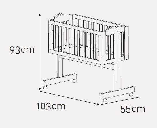 Детская кровать с маятником размеры