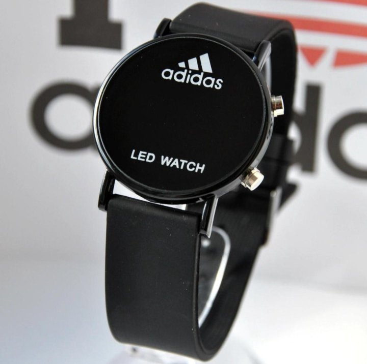 adidas led watch stainless steel back