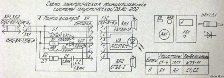 15ас220 акустическая система схема