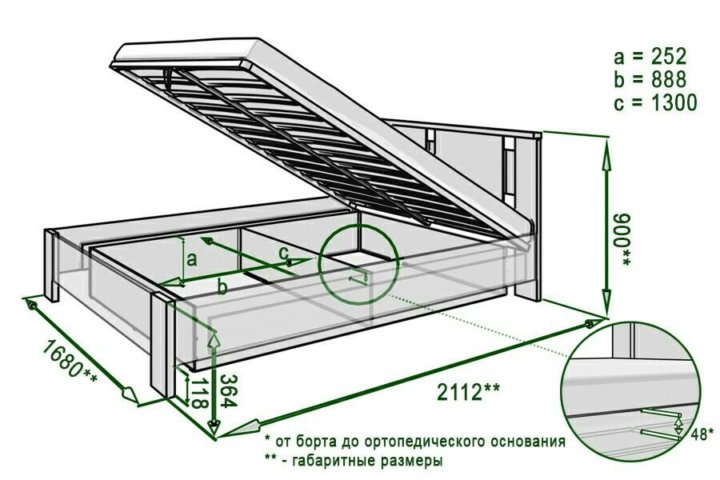 механизм подъема кровати