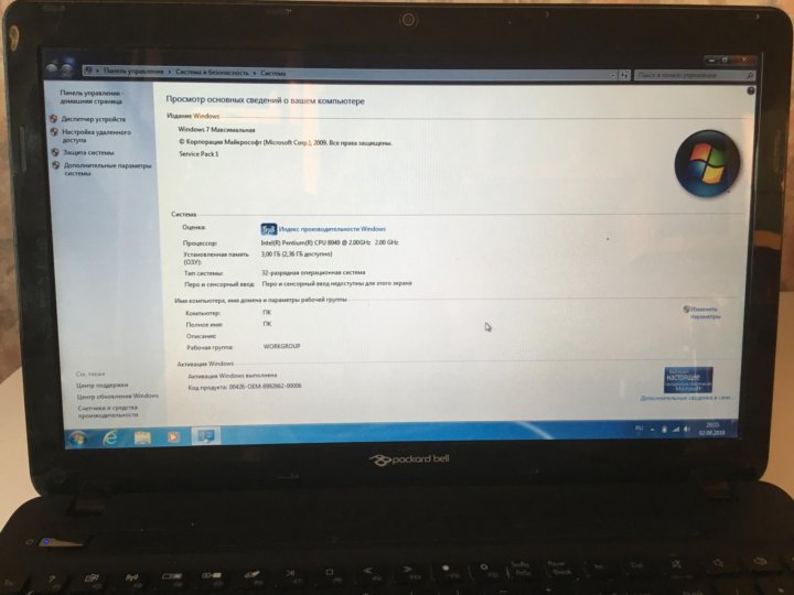 Packard bell p5ws5 нет изображения