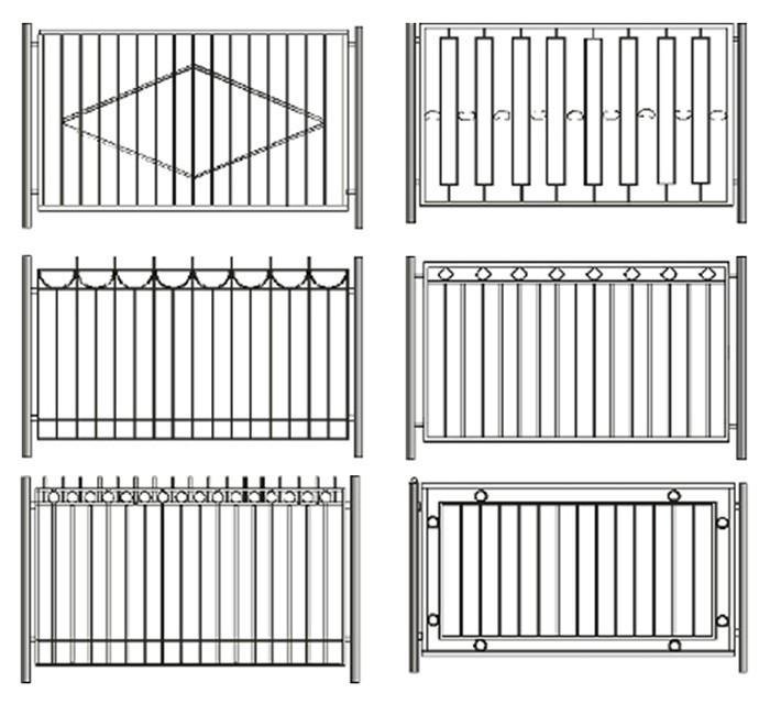 Эскизы заборов сварных