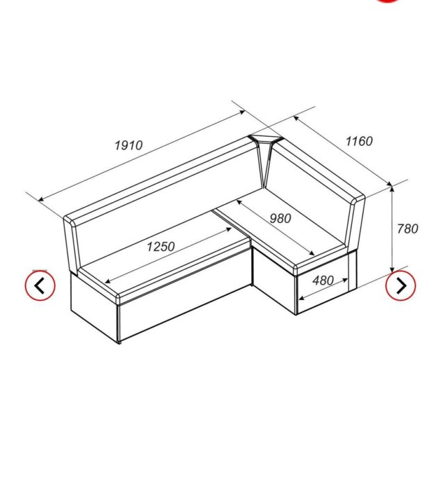 Мягкий уголок на кухню размеры фото 10