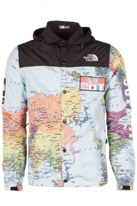 Supreme x the north face world clearance map