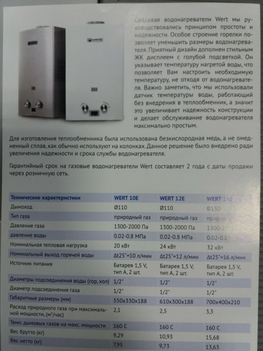 Газовая колонка сколько. Газовая колонка 16 КВТ расход газа. Термопара для газовой колонки Wert 10p. Газовая колонка Wert характеристики. Техпаспорт на газовую колонку.