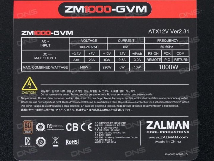 Zalman zm1000 gvm схема