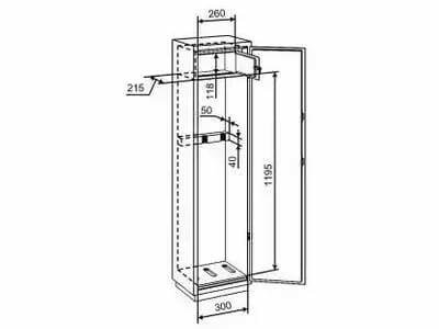 Шкаф оружейный чертеж