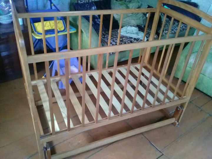 Детская кроватка для новорожденного-поперечный маятник Островок уюта Ля-мур