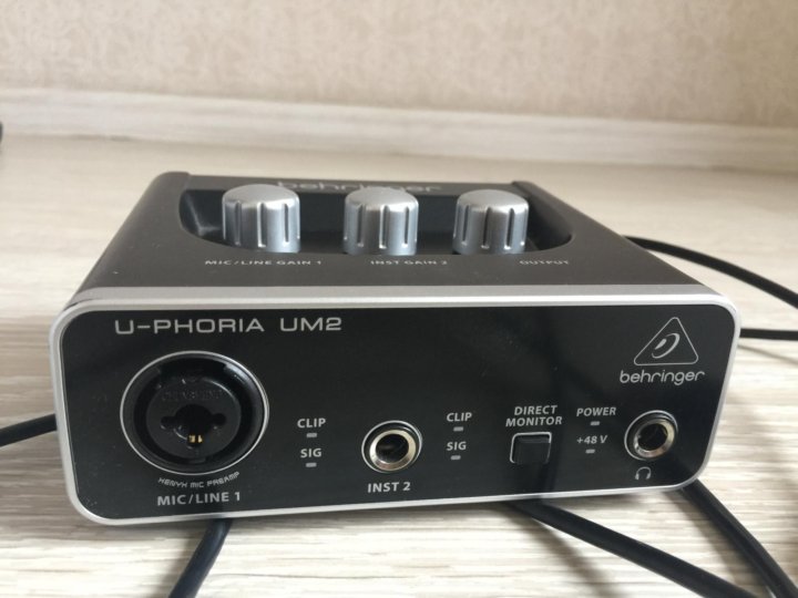 Карта behringer u phoria um2