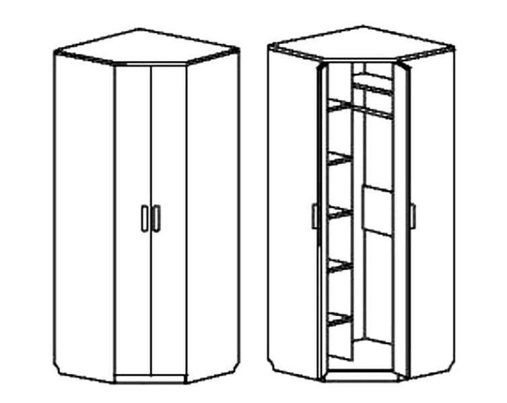 Шкаф угловой кристина схема сборки